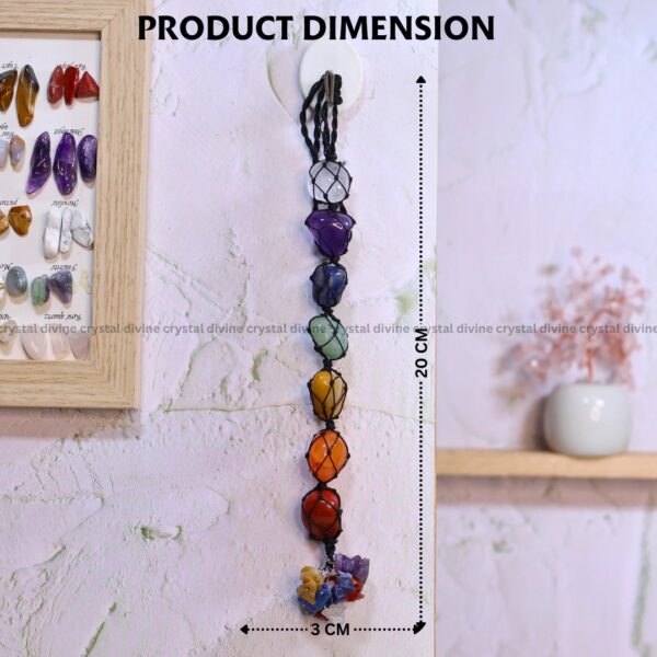 Crystal Certified 7 Chakra Tumble Hanging Crystals Aura-Synchronized & Activated for Best Results. - Image 4