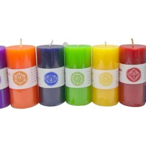 7 Chakra Candle Set | Candles for Aromatherapy, Meditation,Spa | Scented Candles for Gifting & Decoration